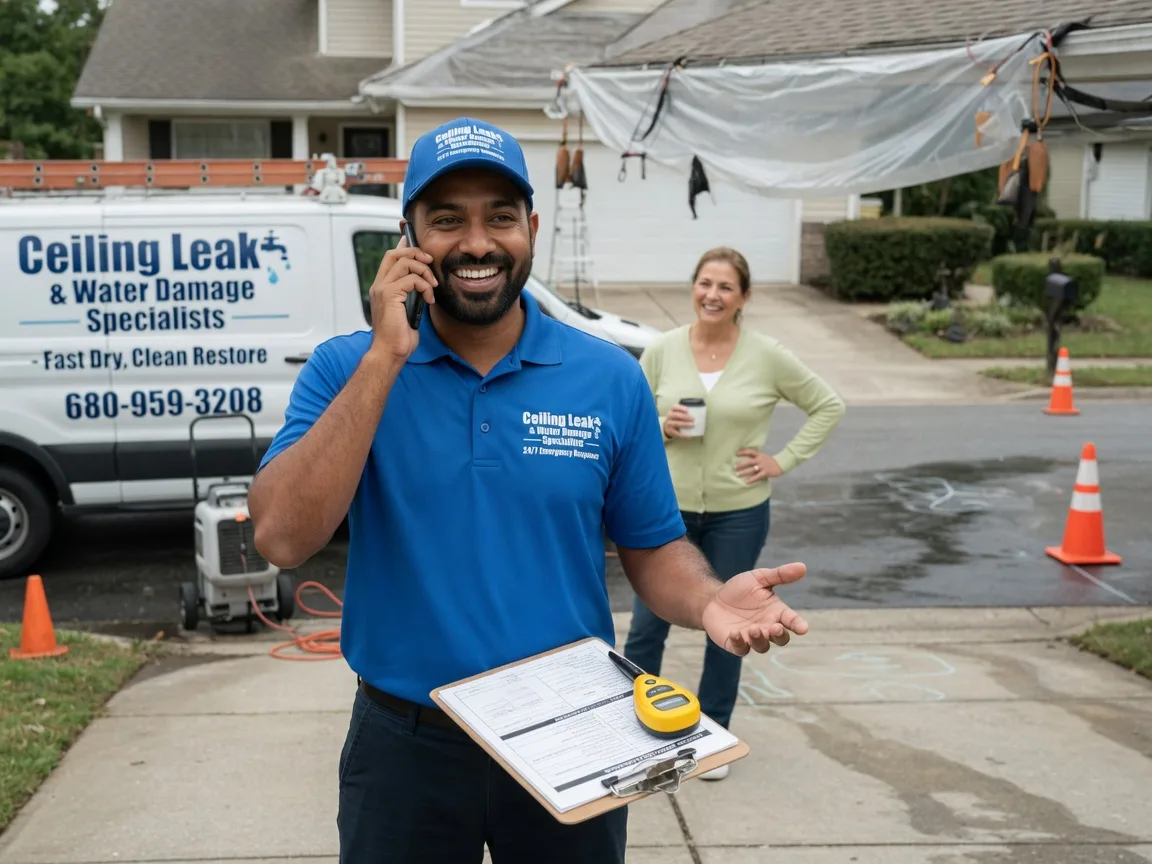 Ceiling Leak Cleanup Oakland, IA FAQs